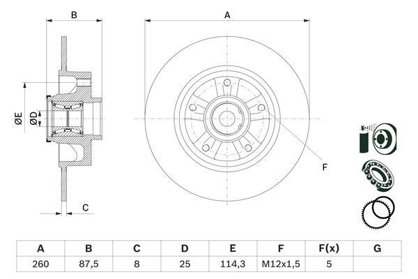 Stabdžių diskas BOSCH 0 986 479 E79