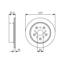 Stabdžių diskas BOSCH 0 986 479 R25