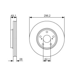 Stabdžių diskas BOSCH 0 986 479 R28