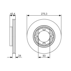 Stabdžių diskas BOSCH 0 986 479 R40