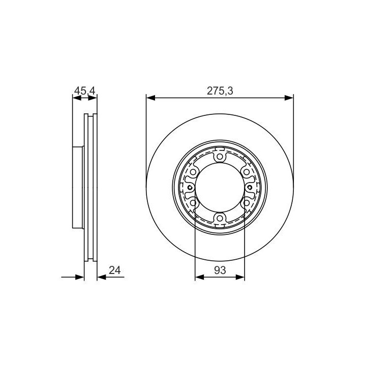 Stabdžių diskas BOSCH 0 986 479 R40
