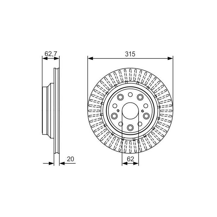 Stabdžių diskas BOSCH 0 986 479 T06