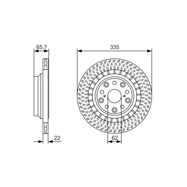 Stabdžių diskas BOSCH 0 986 479 T34