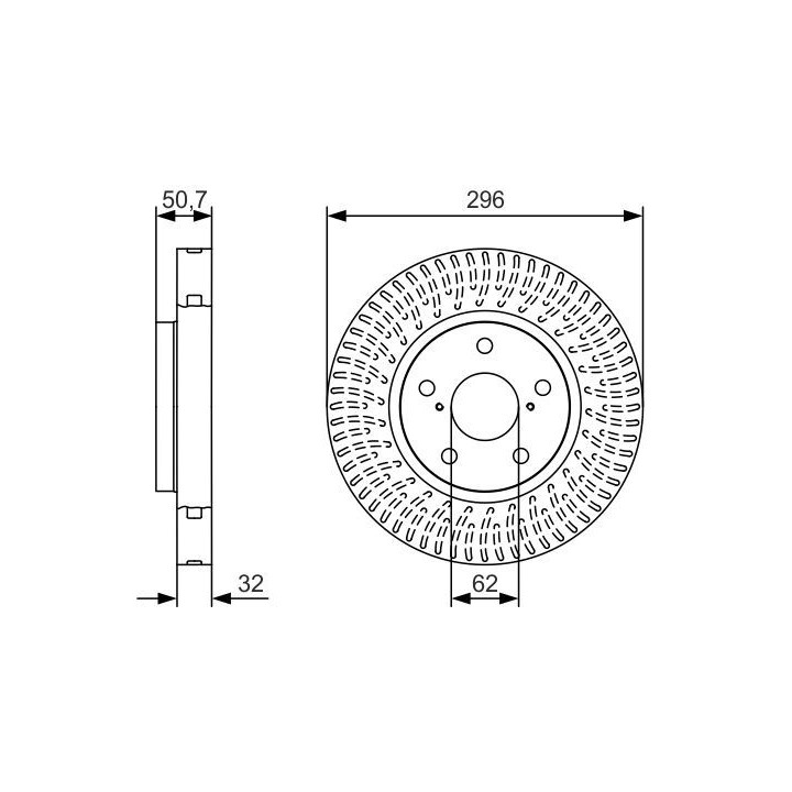 Stabdžių diskas BOSCH 0 986 479 T38