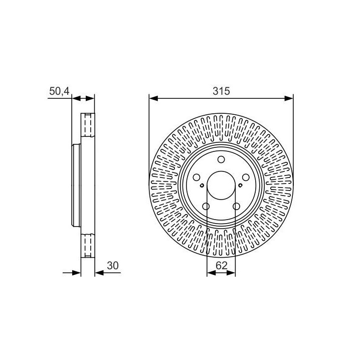 Stabdžių diskas BOSCH 0 986 479 T40