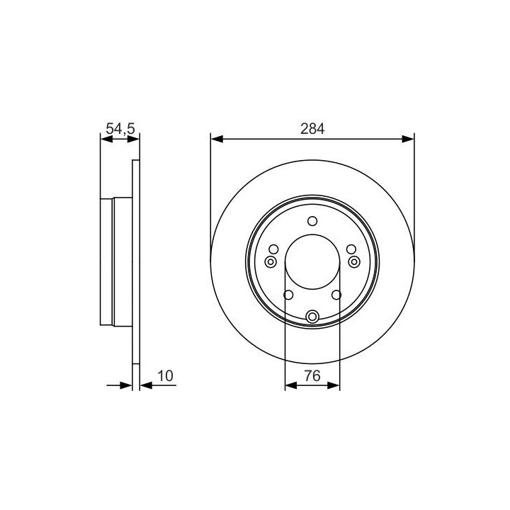 Stabdžių diskas BOSCH 0 986 479 T49