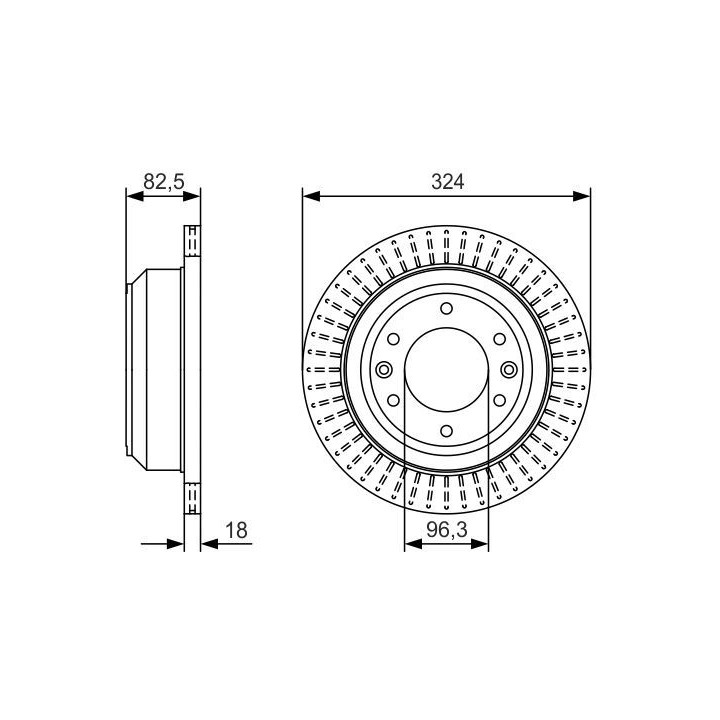 Stabdžių diskas BOSCH 0 986 479 U29