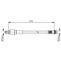 Stabdžių žarnelė BOSCH 1 987 476 032