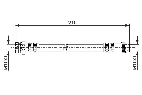 Stabdžių žarnelė BOSCH 1 987 476 044