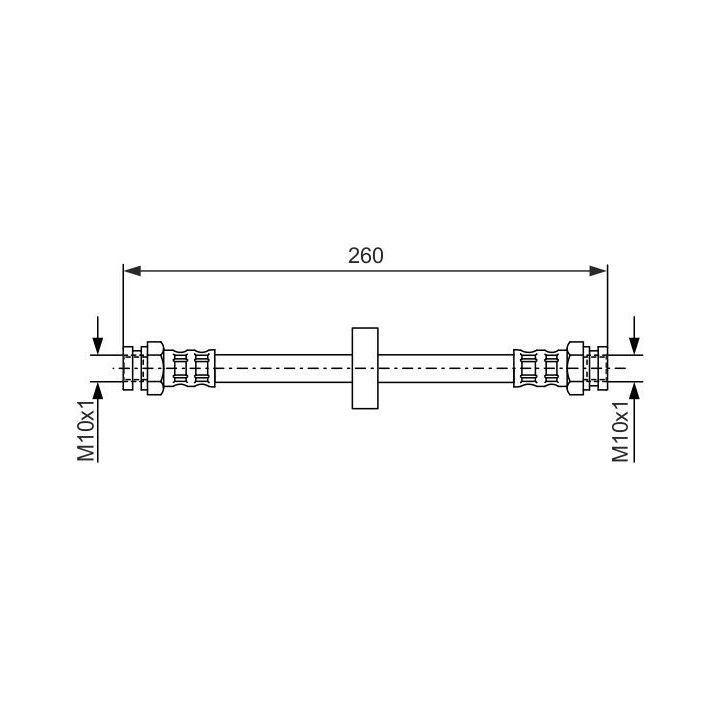 Stabdžių žarnelė BOSCH 1 987 476 092