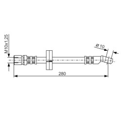 Stabdžių žarnelė BOSCH 1 987 476 239