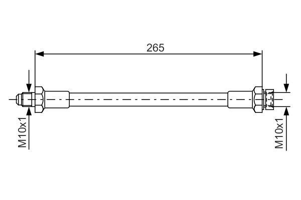 Stabdžių žarnelė BOSCH 1 987 476 244