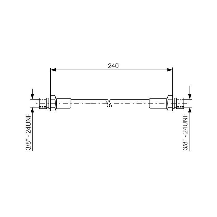 Stabdžių žarnelė BOSCH 1 987 476 288