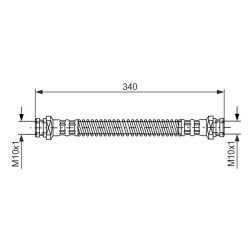 Stabdžių žarnelė BOSCH 1 987 476 343