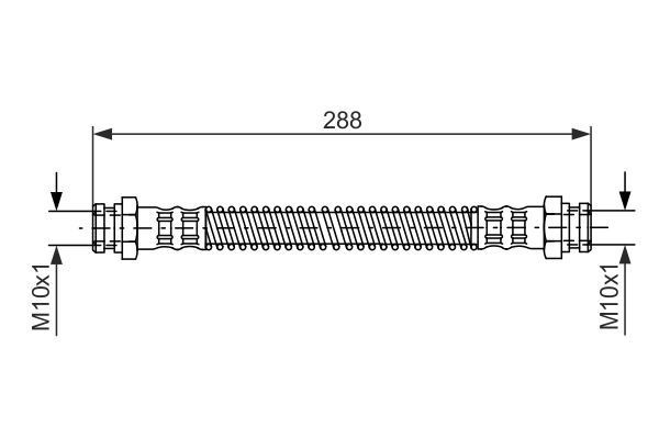 Stabdžių žarnelė BOSCH 1 987 476 344