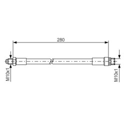 Stabdžių žarnelė BOSCH 1 987 476 424