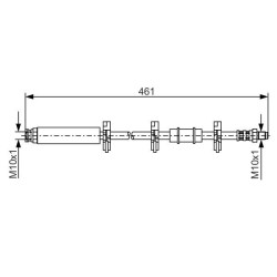 Stabdžių žarnelė BOSCH 1 987 476 463
