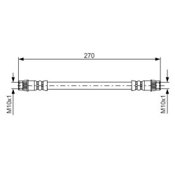 Stabdžių žarnelė BOSCH 1 987 476 493