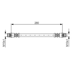 Stabdžių žarnelė BOSCH 1 987 476 517