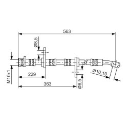 Stabdžių žarnelė BOSCH 1 987 476 527