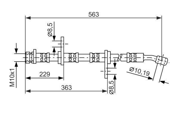 Stabdžių žarnelė BOSCH 1 987 476 527