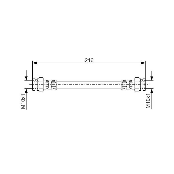 Stabdžių žarnelė BOSCH 1 987 476 529