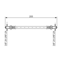 Stabdžių žarnelė BOSCH 1 987 476 575