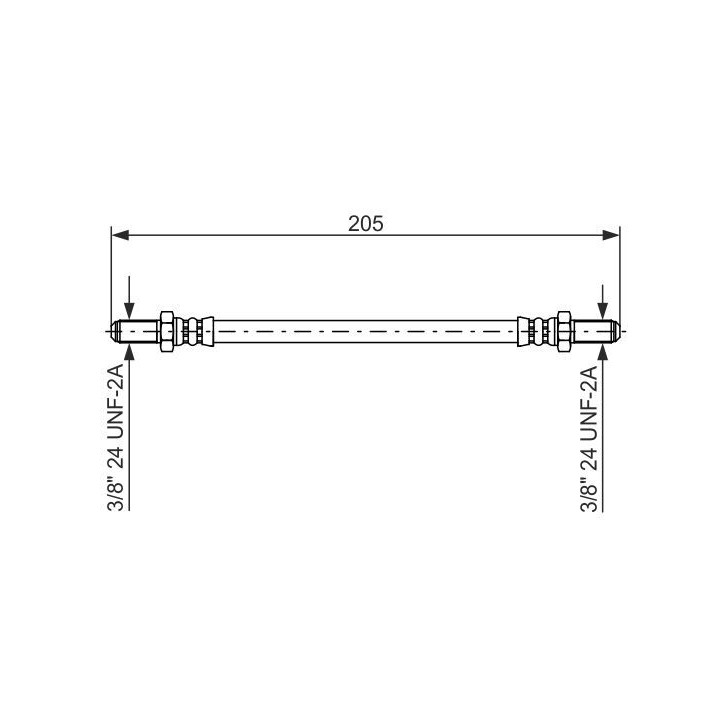 Stabdžių žarnelė BOSCH 1 987 476 575