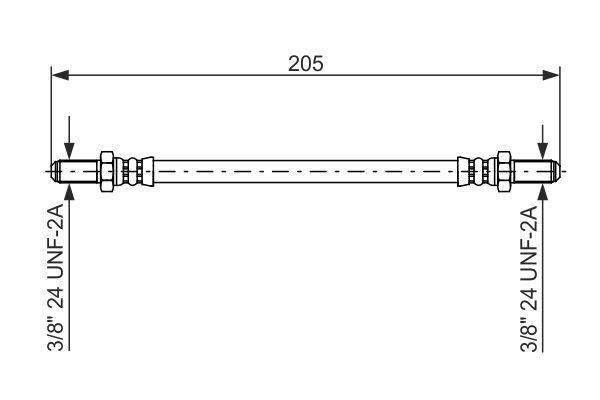 Stabdžių žarnelė BOSCH 1 987 476 575