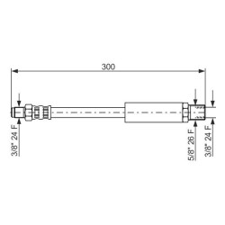 Stabdžių žarnelė BOSCH 1 987 476 577