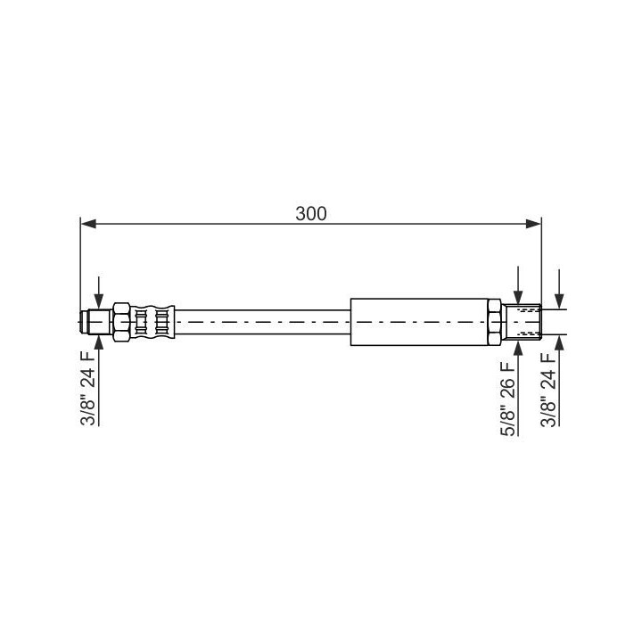 Stabdžių žarnelė BOSCH 1 987 476 577