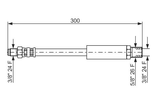 Stabdžių žarnelė BOSCH 1 987 476 577