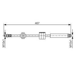 Stabdžių žarnelė BOSCH 1 987 476 631