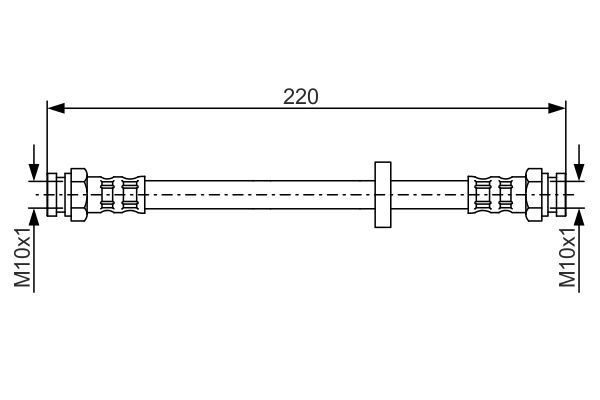 Stabdžių žarnelė BOSCH 1 987 476 633