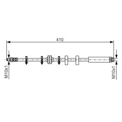 Stabdžių žarnelė BOSCH 1 987 476 639