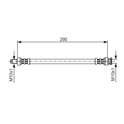 Stabdžių žarnelė BOSCH 1 987 476 688