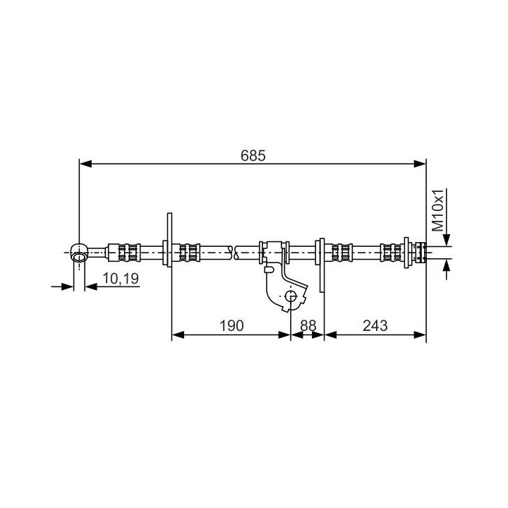 Stabdžių žarnelė BOSCH 1 987 476 735