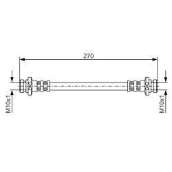 Stabdžių žarnelė BOSCH 1 987 476 737
