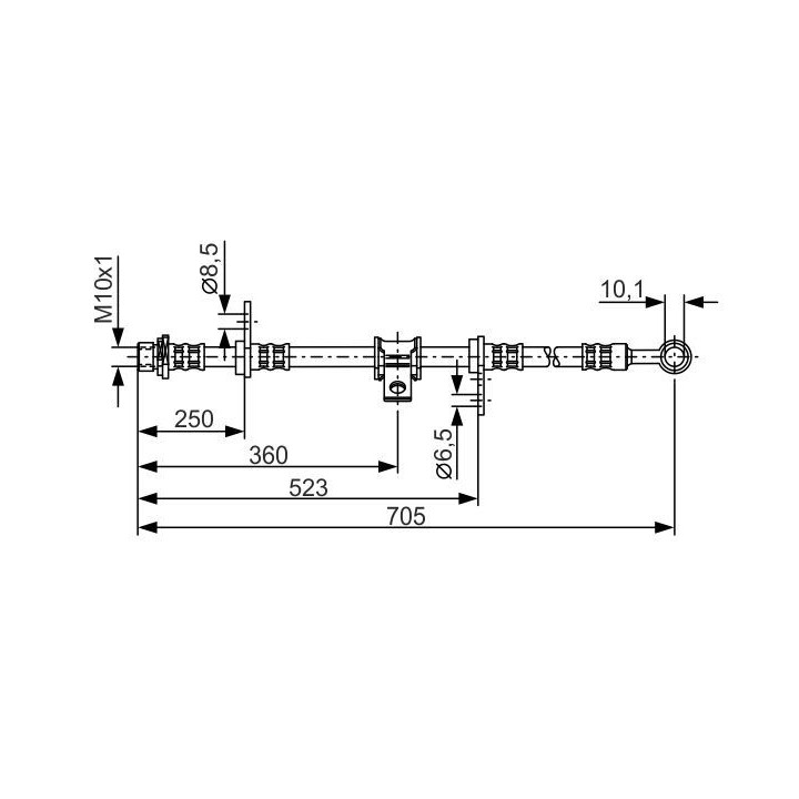 Stabdžių žarnelė BOSCH 1 987 476 755
