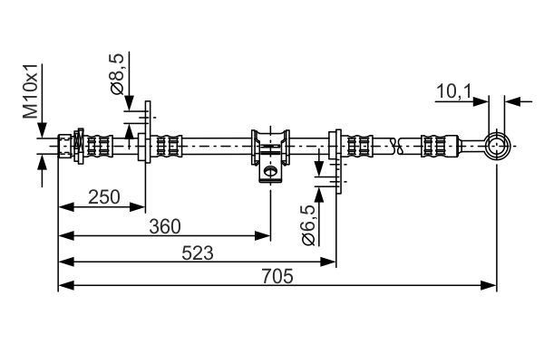 Stabdžių žarnelė BOSCH 1 987 476 755