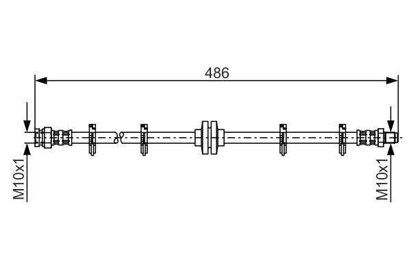 Stabdžių žarnelė BOSCH 1 987 476 759
