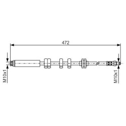 Stabdžių žarnelė BOSCH 1 987 476 769