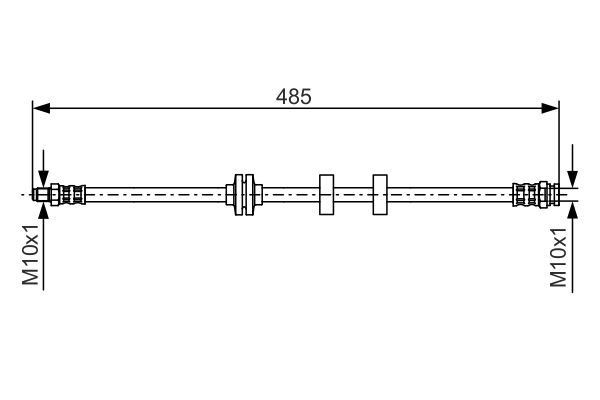Stabdžių žarnelė BOSCH 1 987 476 860