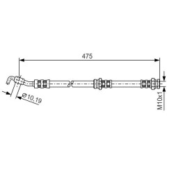 Stabdžių žarnelė BOSCH 1 987 476 902