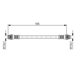 Stabdžių žarnelė BOSCH 1 987 476 956