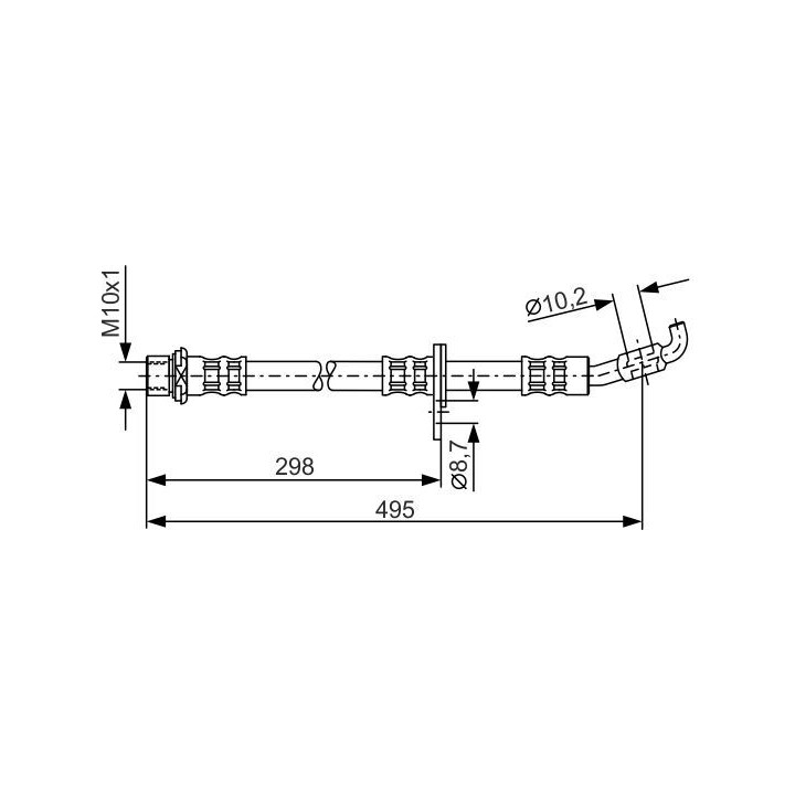 Stabdžių žarnelė BOSCH 1 987 476 963