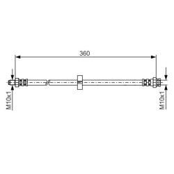 Stabdžių žarnelė BOSCH 1 987 481 002