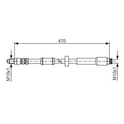 Stabdžių žarnelė BOSCH 1 987 481 004