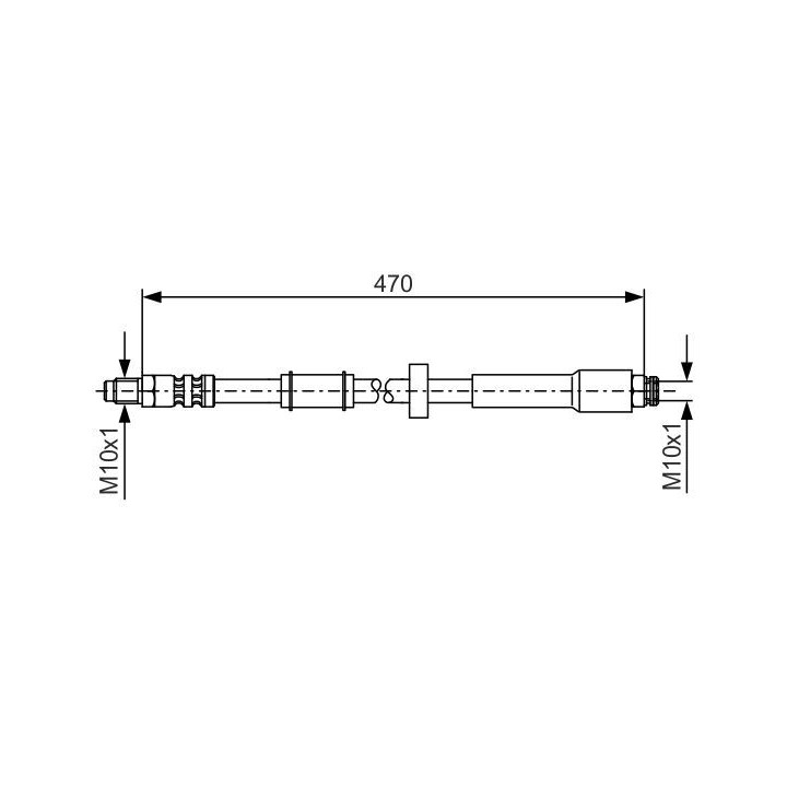 Stabdžių žarnelė BOSCH 1 987 481 004