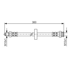 Stabdžių žarnelė BOSCH 1 987 481 017